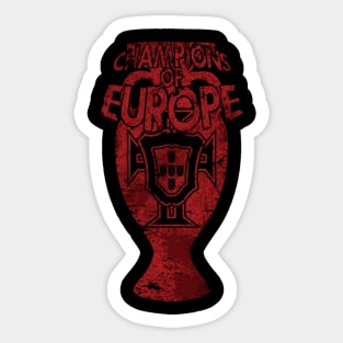 Champions of Europe (red design) Sticker